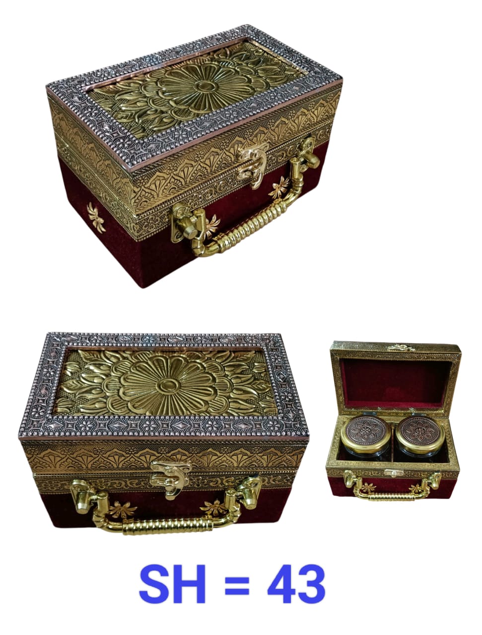 Antique Brass Decorative Box