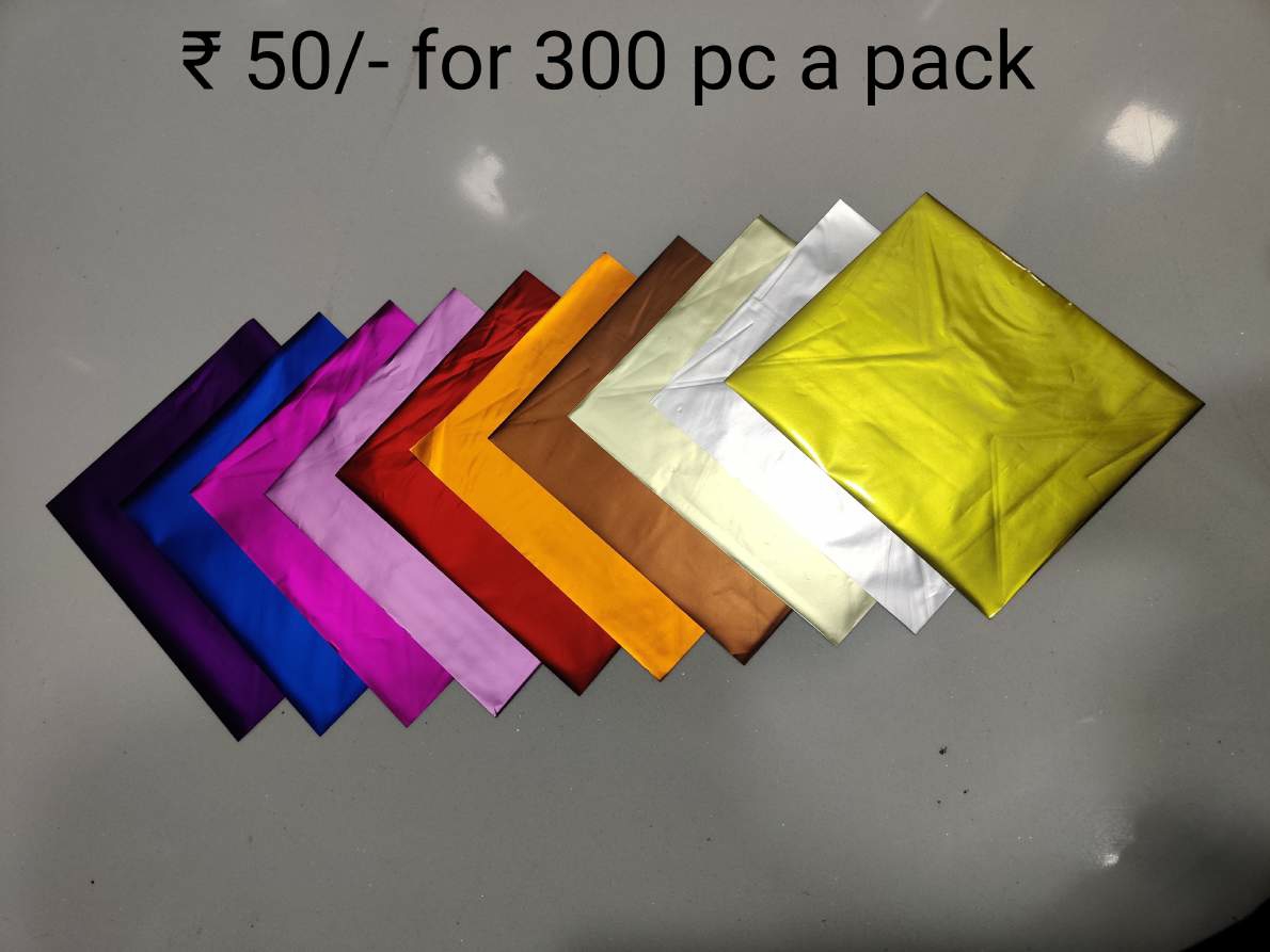 Multicolor Satin Gift Wrapping Sheets