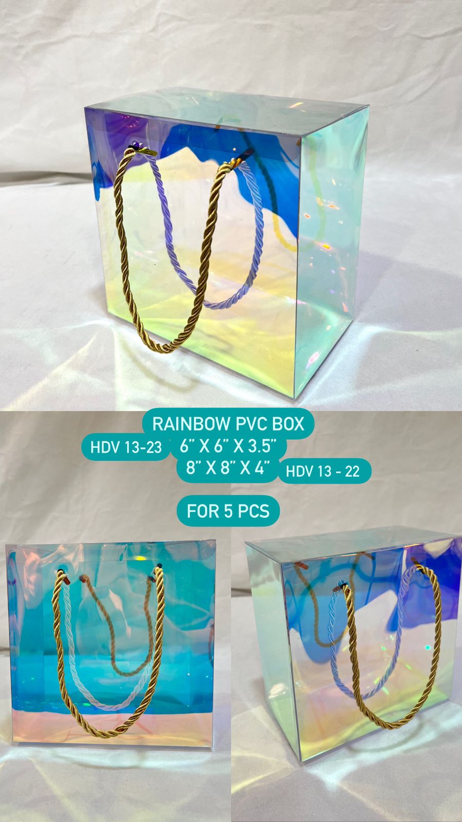 Rainbow PVC Gift Box