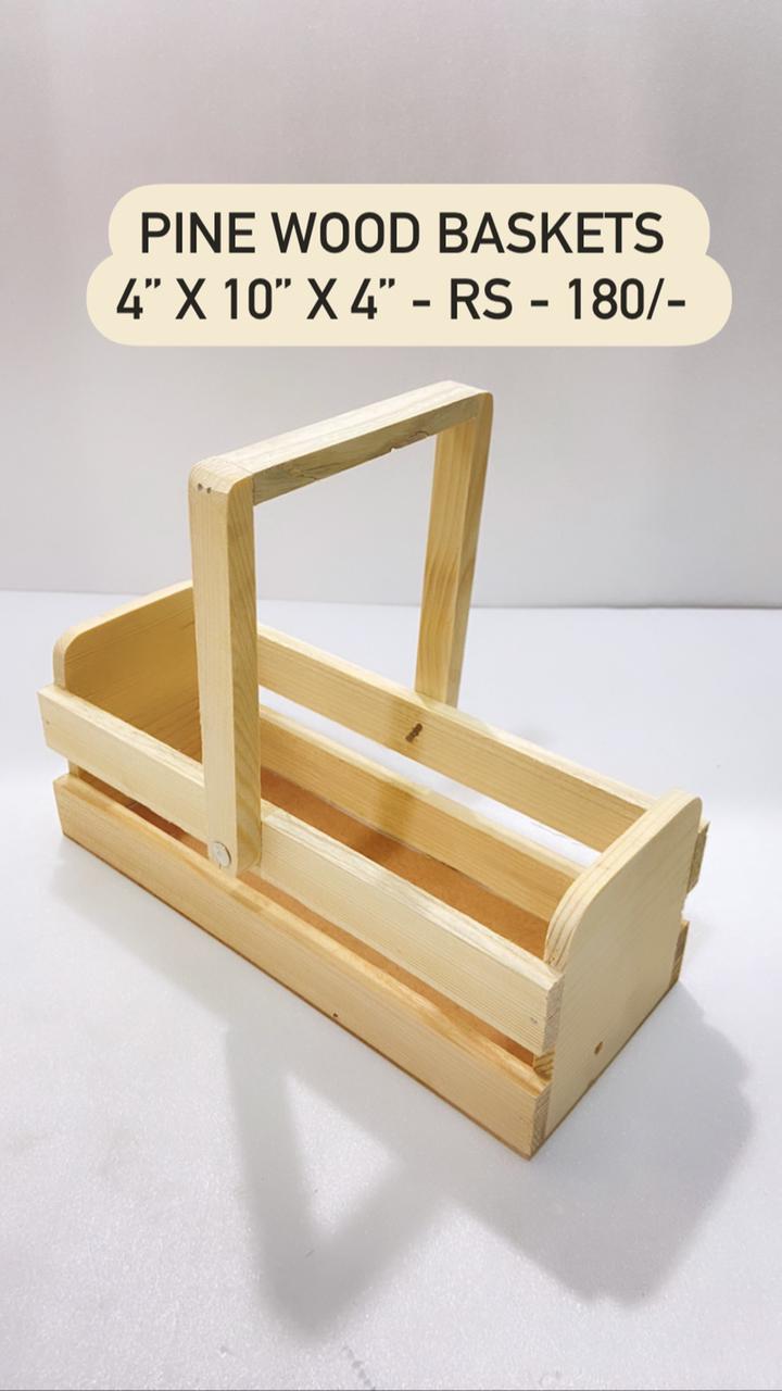 Pine Wood Basket