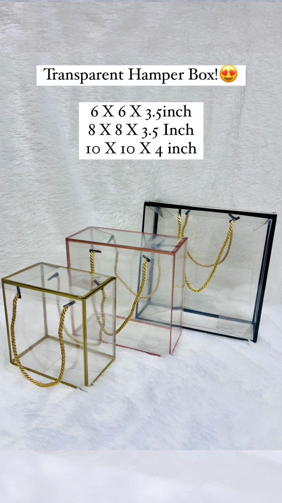 Transparent Hamper Box