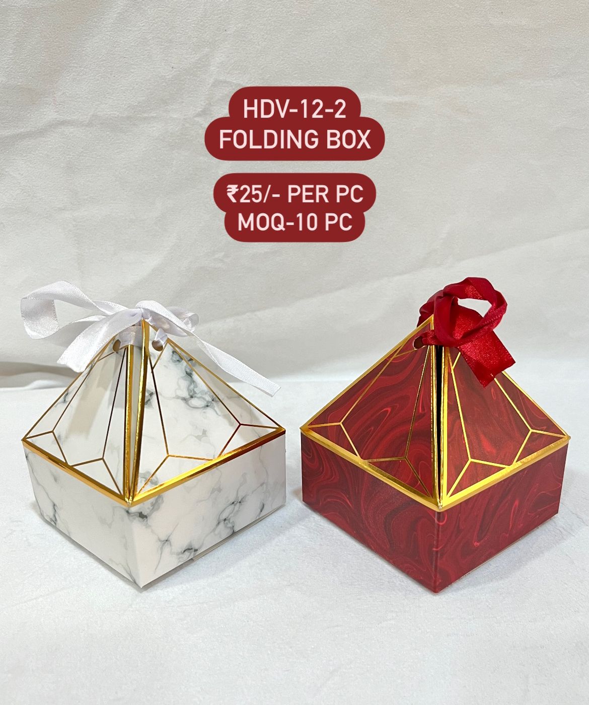 Pyramid Folding Gift Box