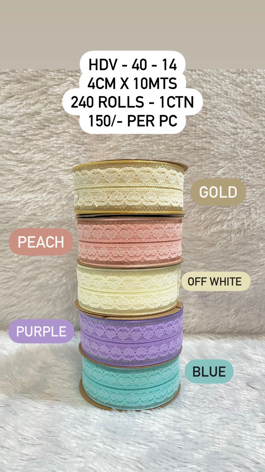 Decorative Lace Ribbon Rolls