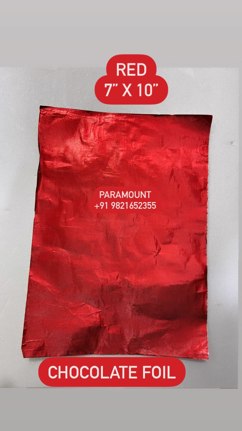 Red Chocolate Foil Sheet