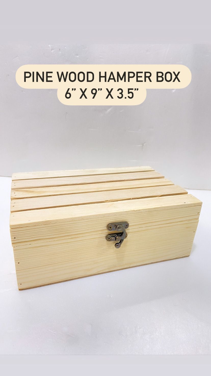Pine Wood Hamper Box