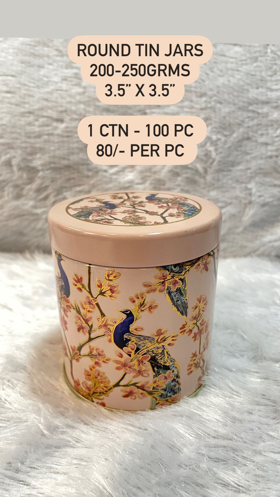 Round Tin Jar