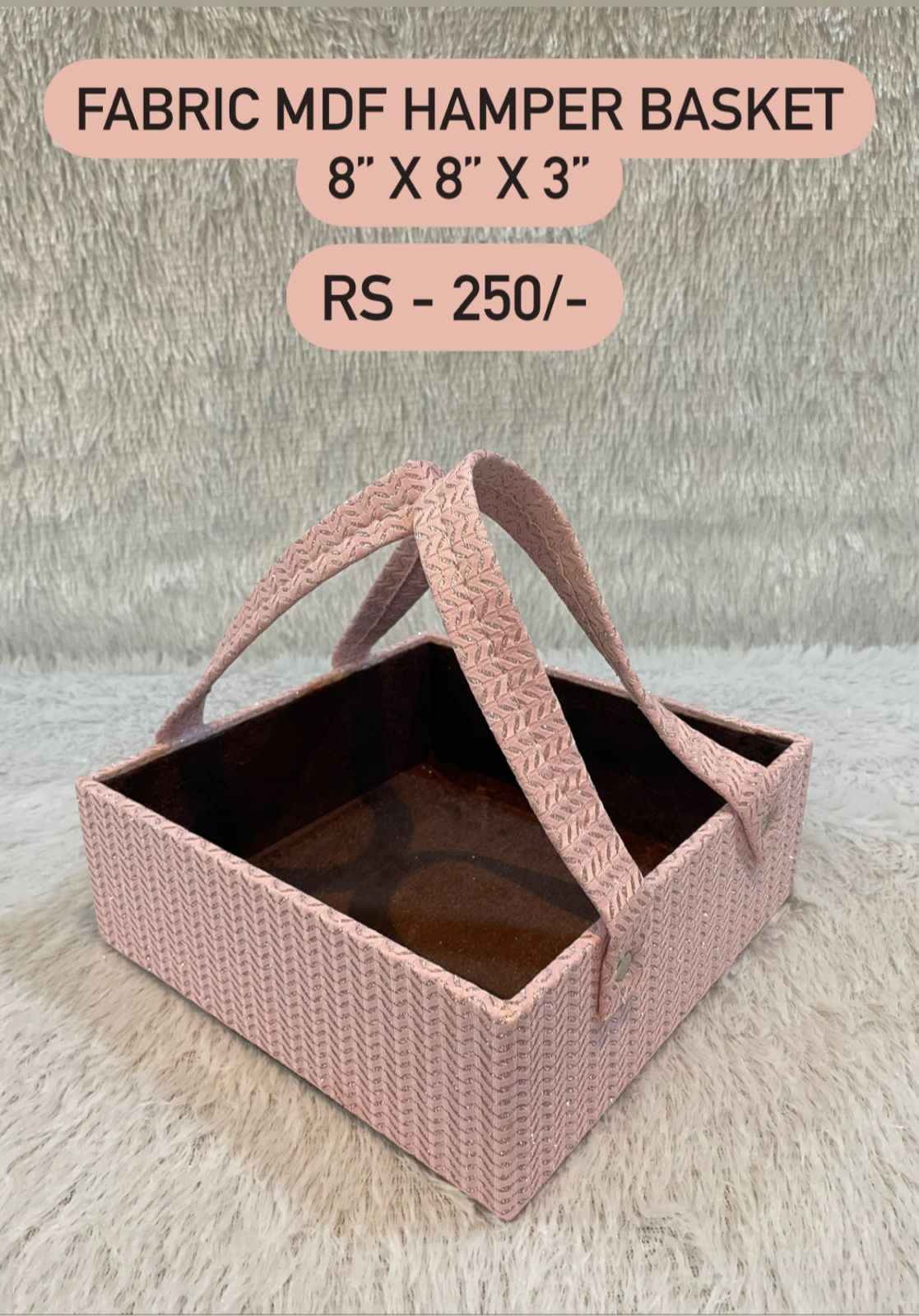 Fabric MDF Hamper Basket