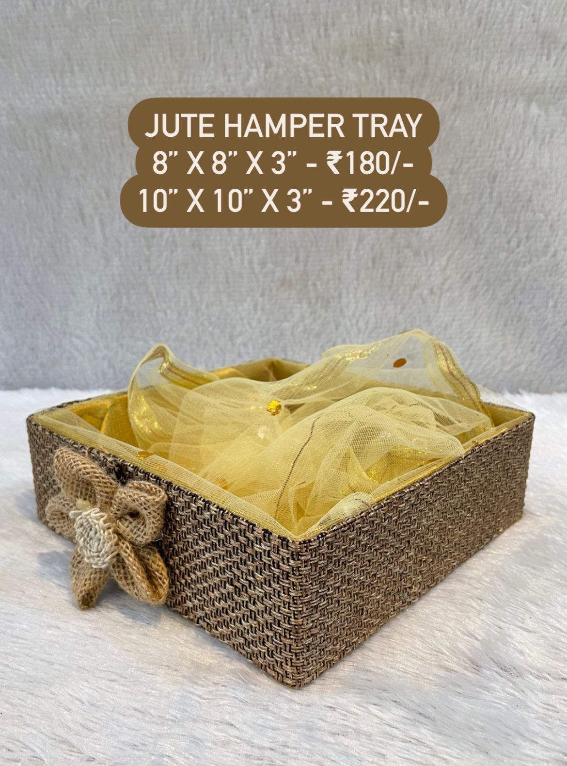 Jute Hamper Tray