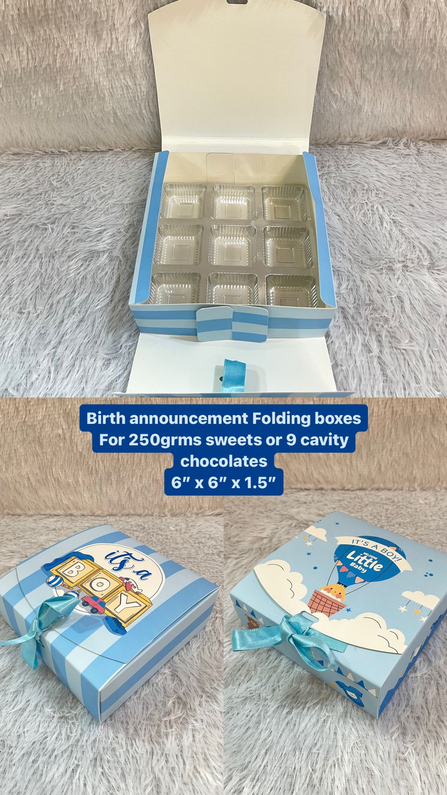 Birth Announcement Folding Box
