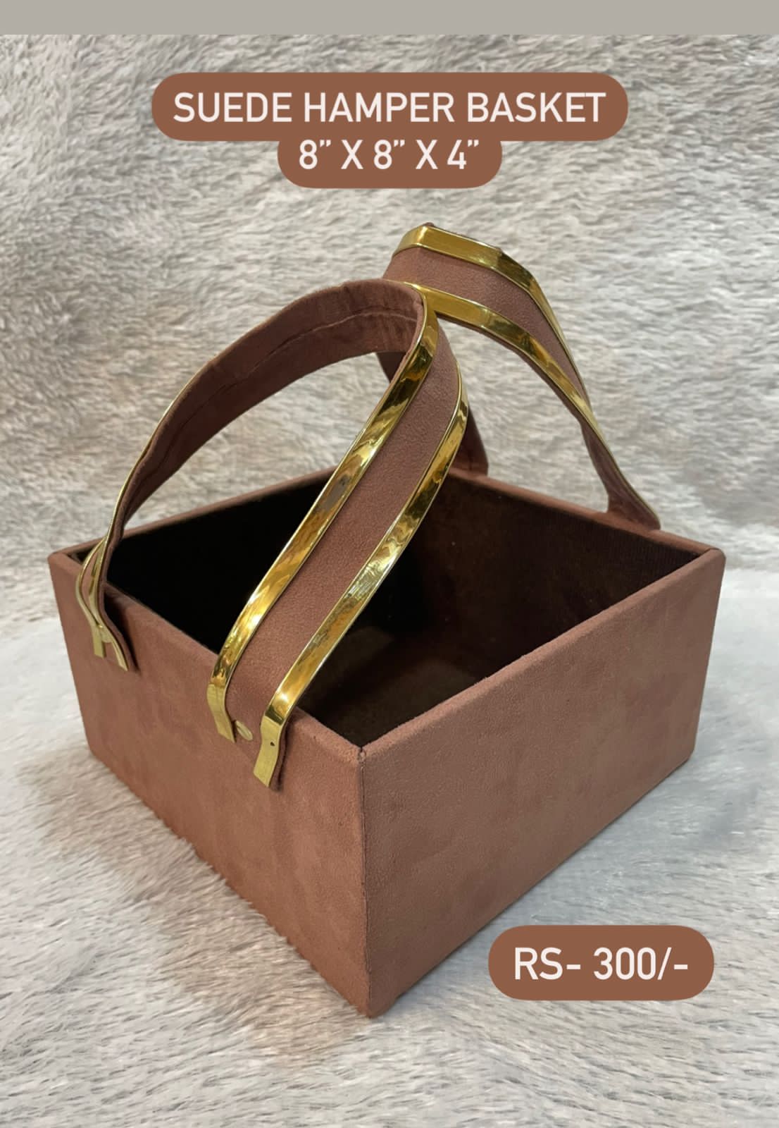 Suede Hamper Basket