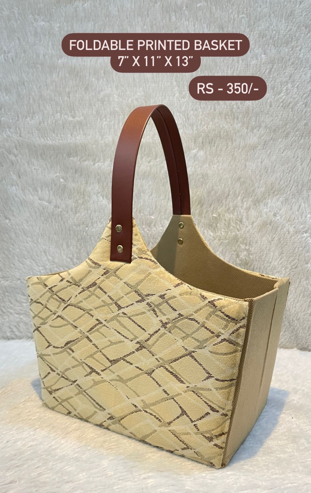 Foldable Printed Basket