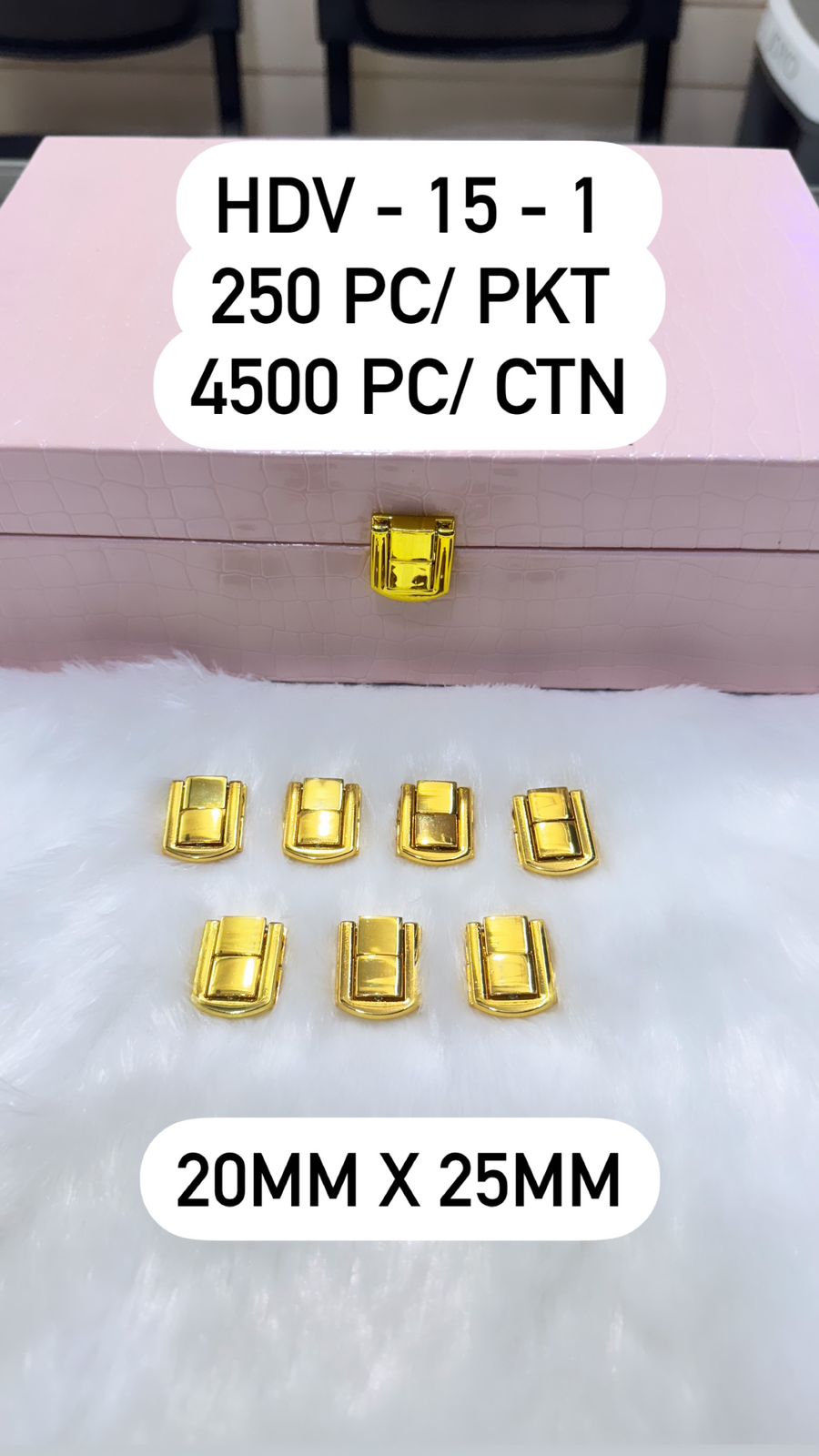 Gold-Plated Box Clasps