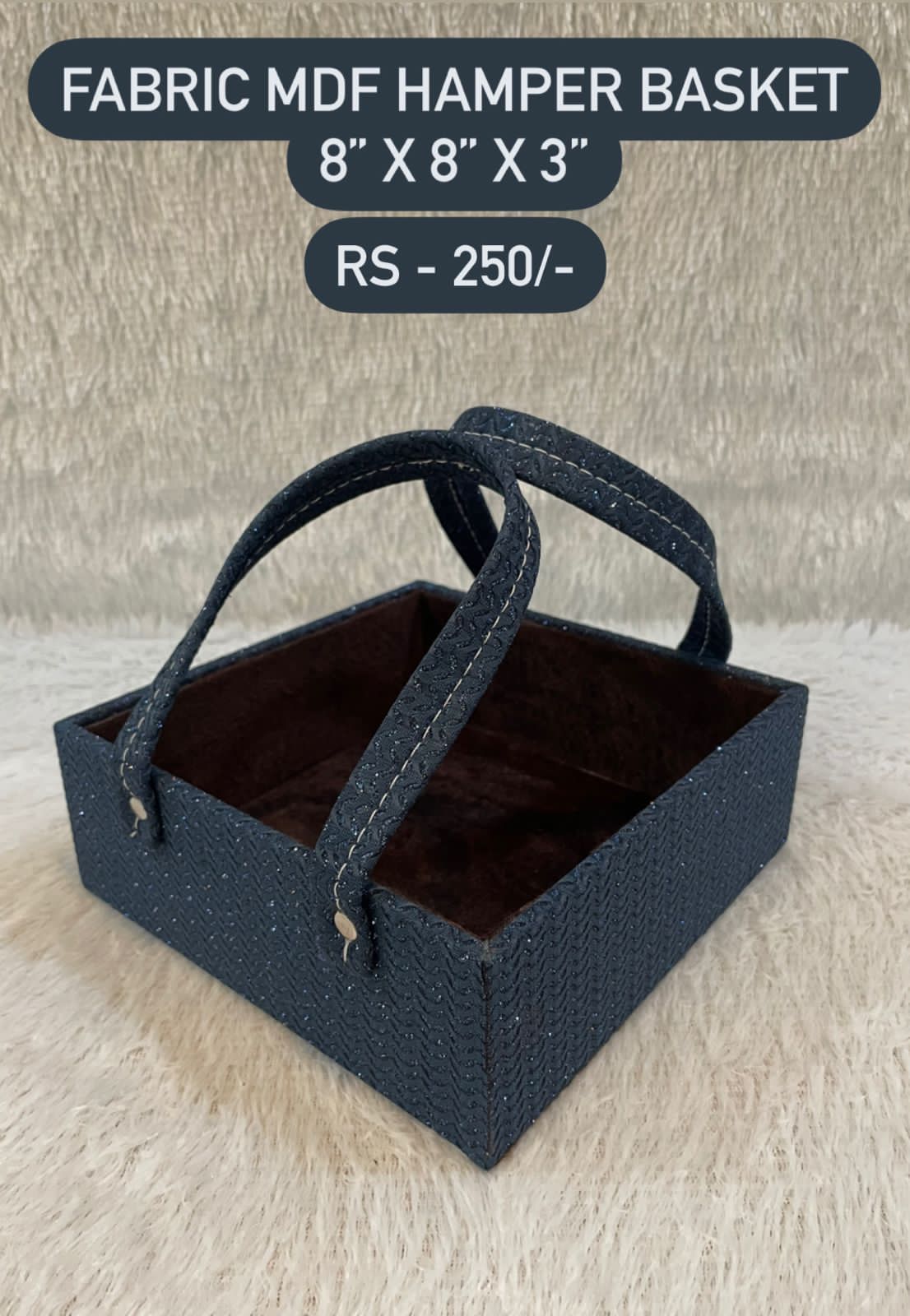 Fabric MDF Hamper Basket