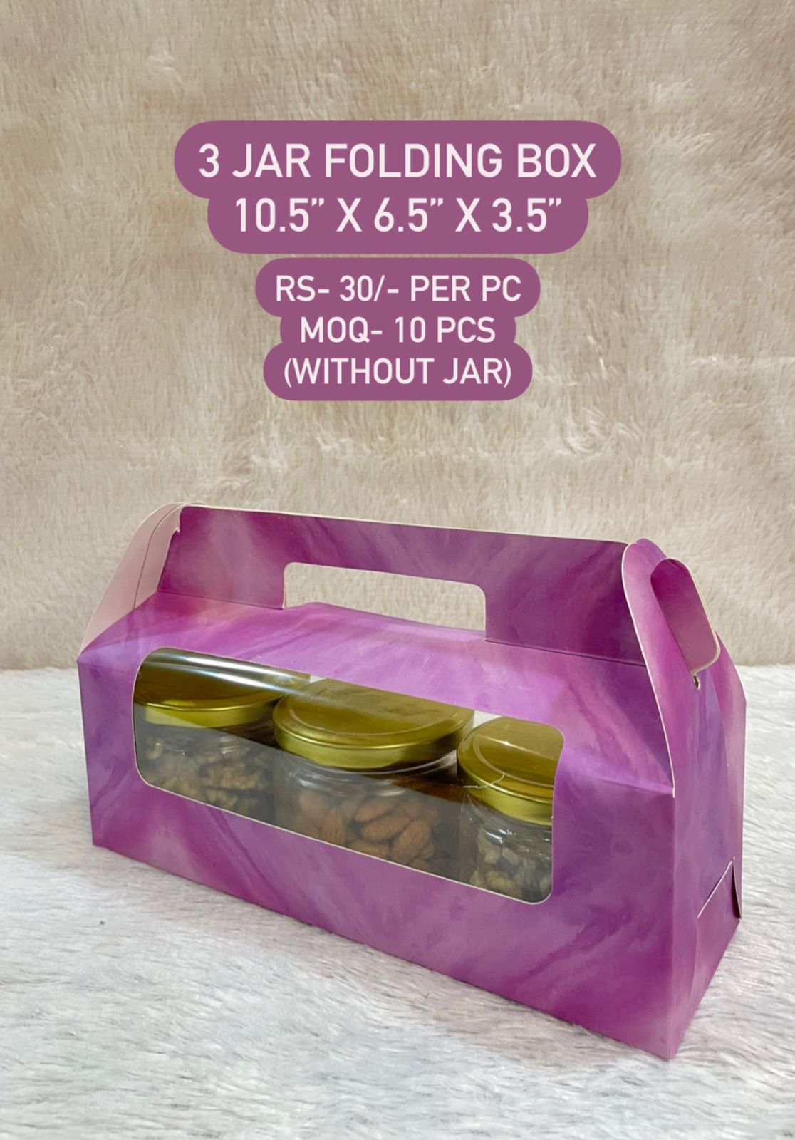 3 Jar Folding Box