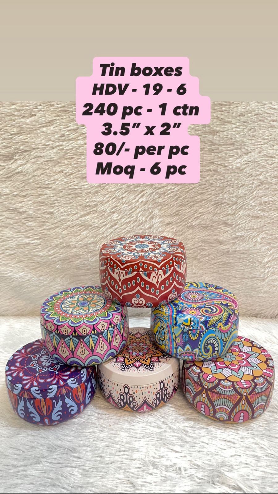 Decorative Tin Boxes