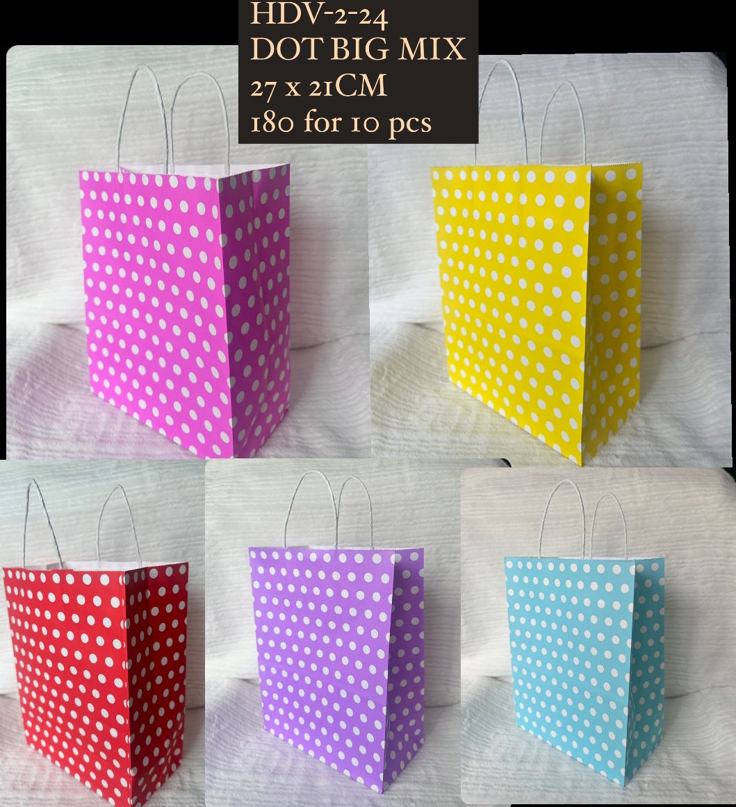 Polka Dot Paper Gift Bags