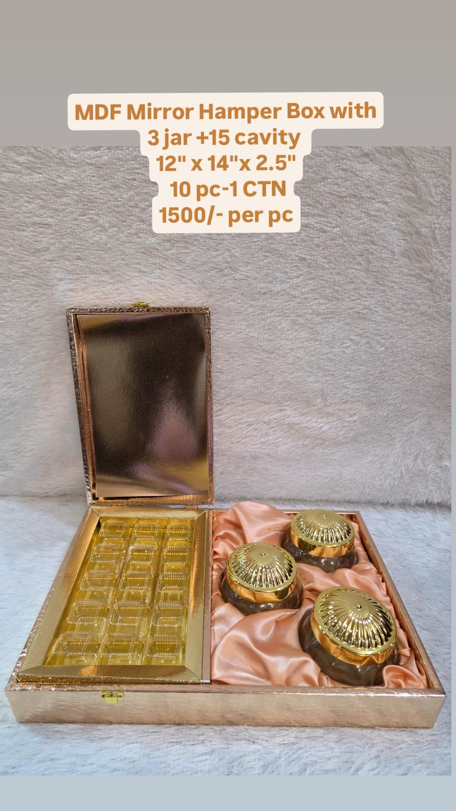 MDF Mirror Hamper Box