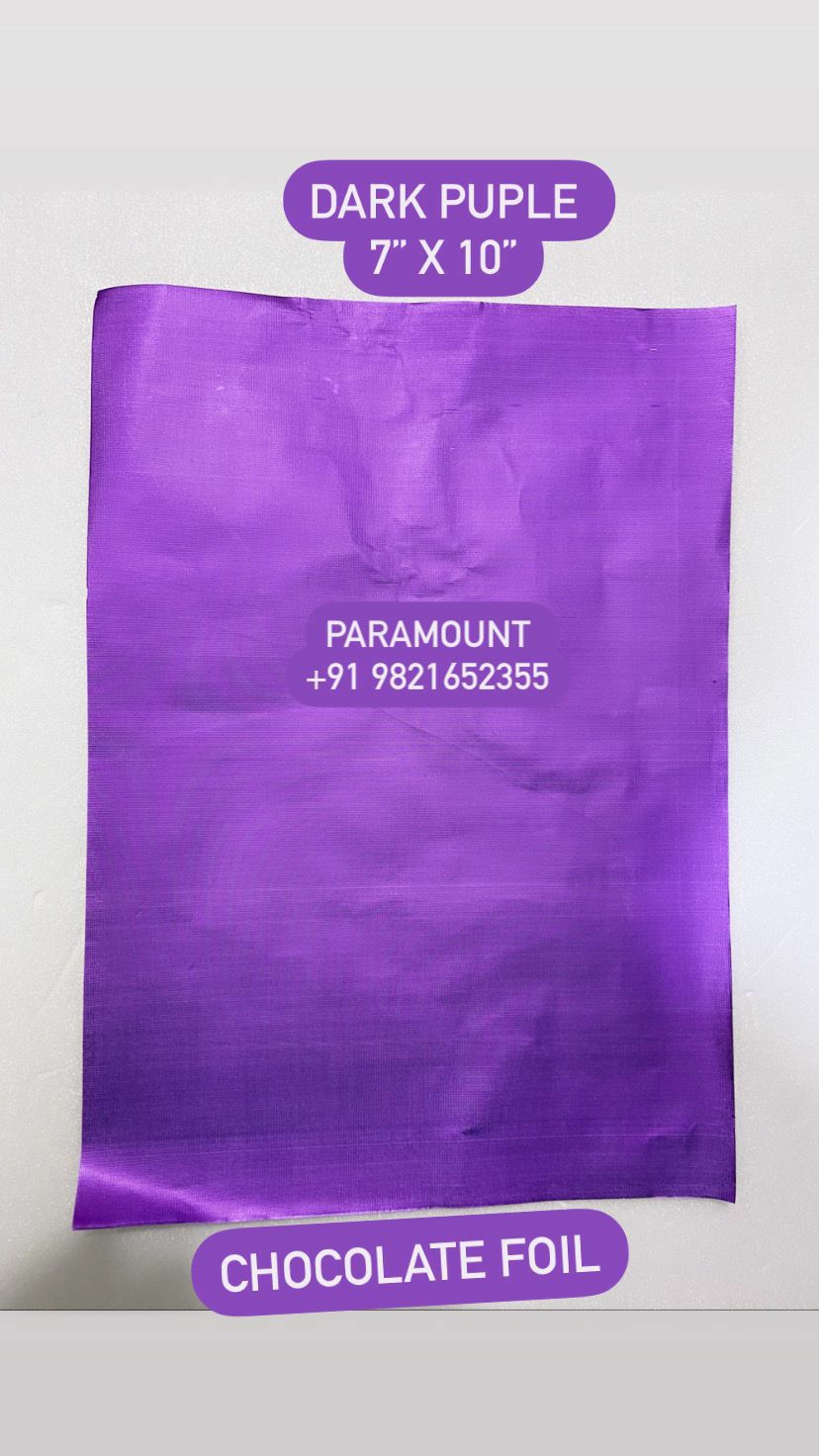 Dark Purple Chocolate Foil
