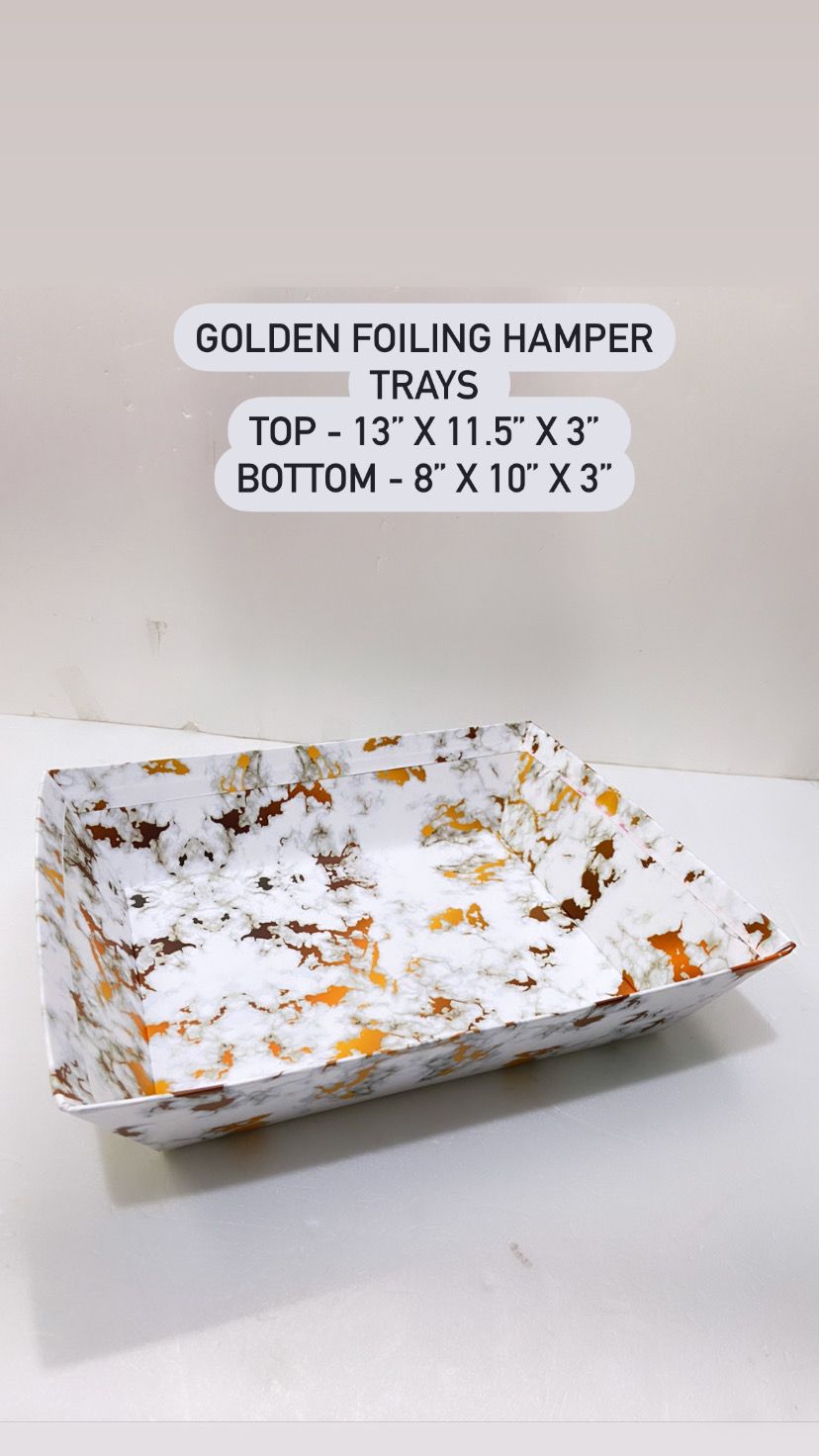 Golden Foiling Hamper Tray