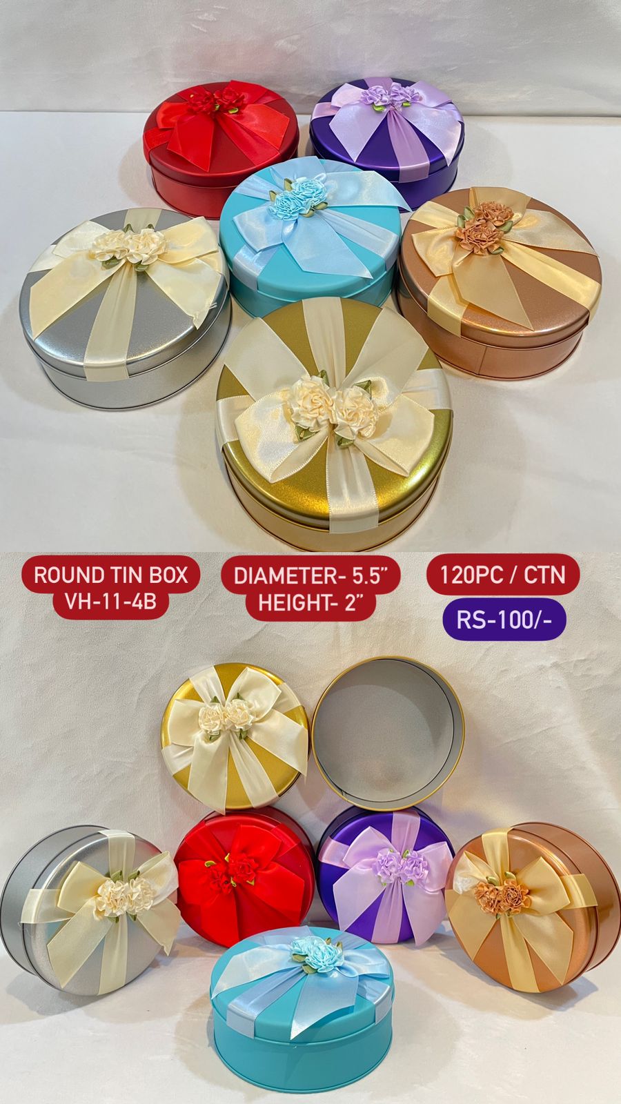Gift Round Tin Box
