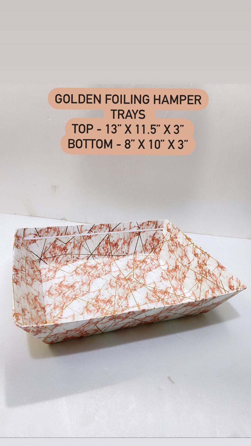 Golden Foiling Hamper Tray