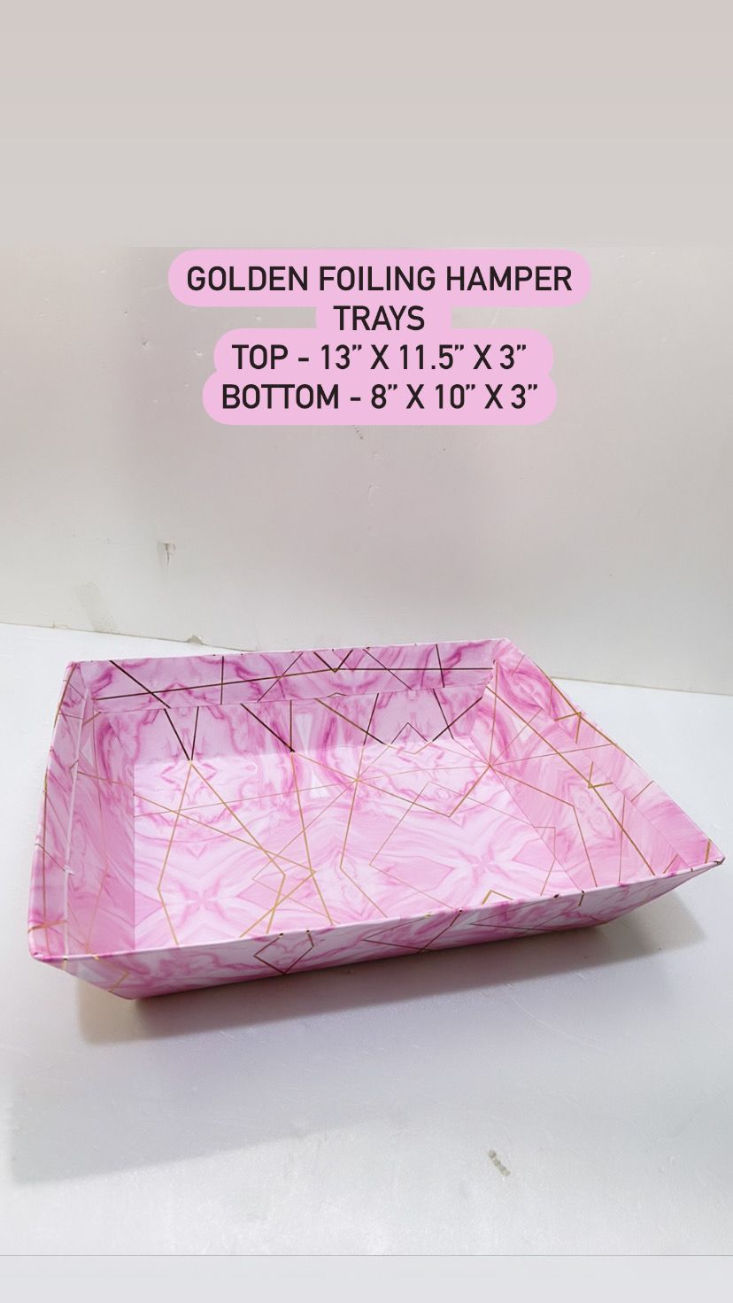 Golden Foiling Hamper Tray