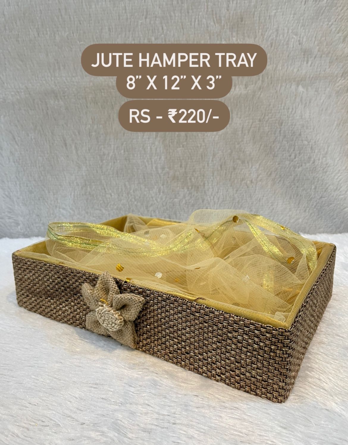 Jute Hamper Tray