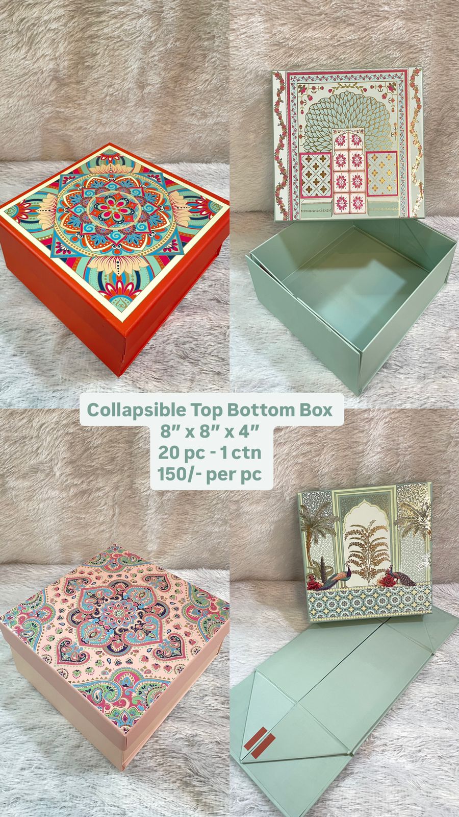 Collapsible Top Bottom Box