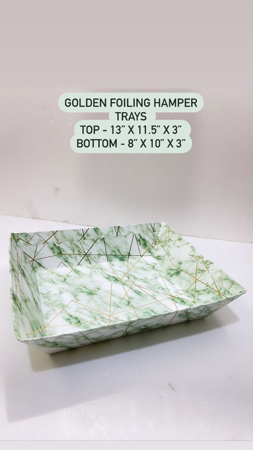 Golden Foiling Hamper Tray