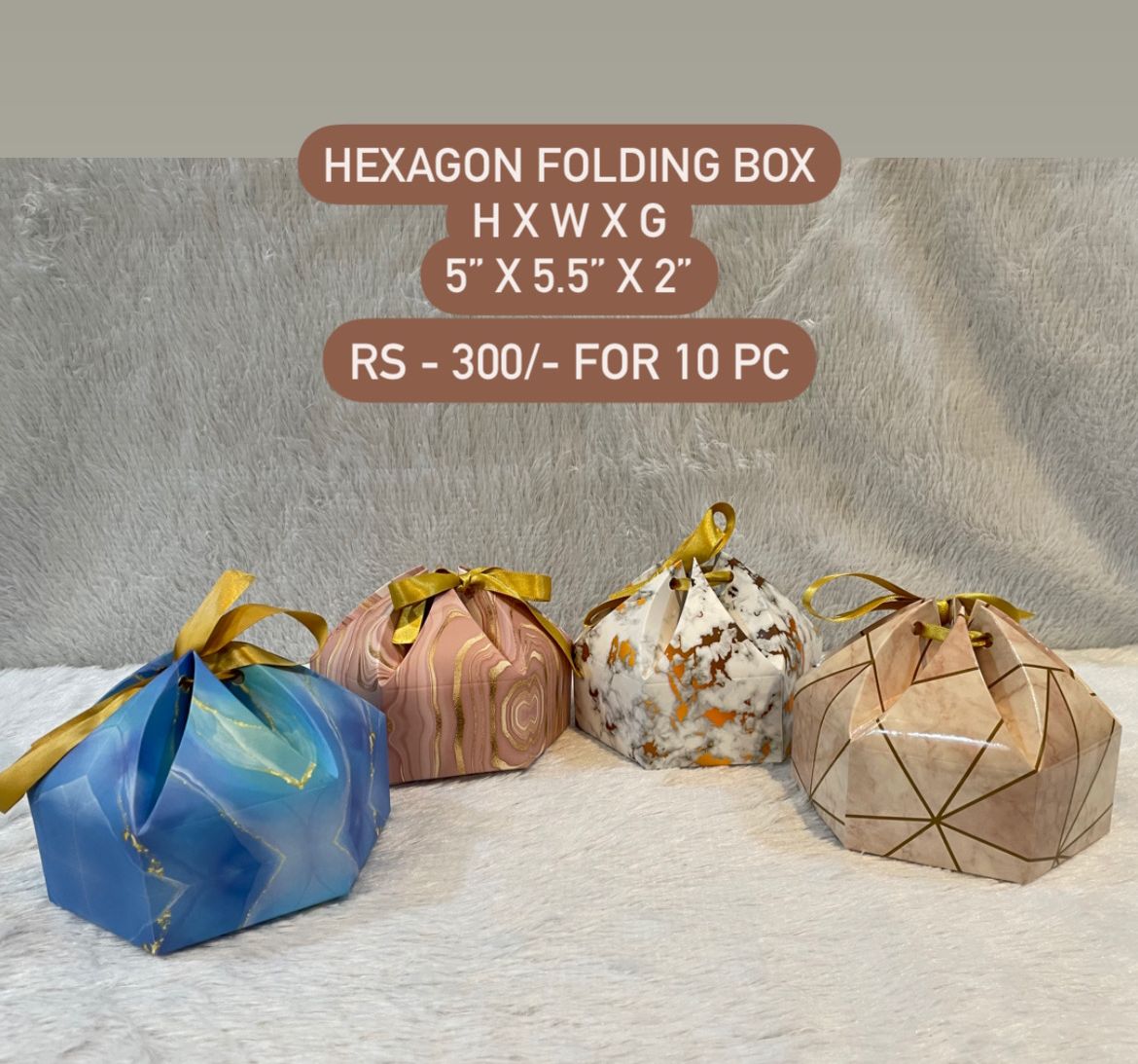 Hexagon Folding Gift Box