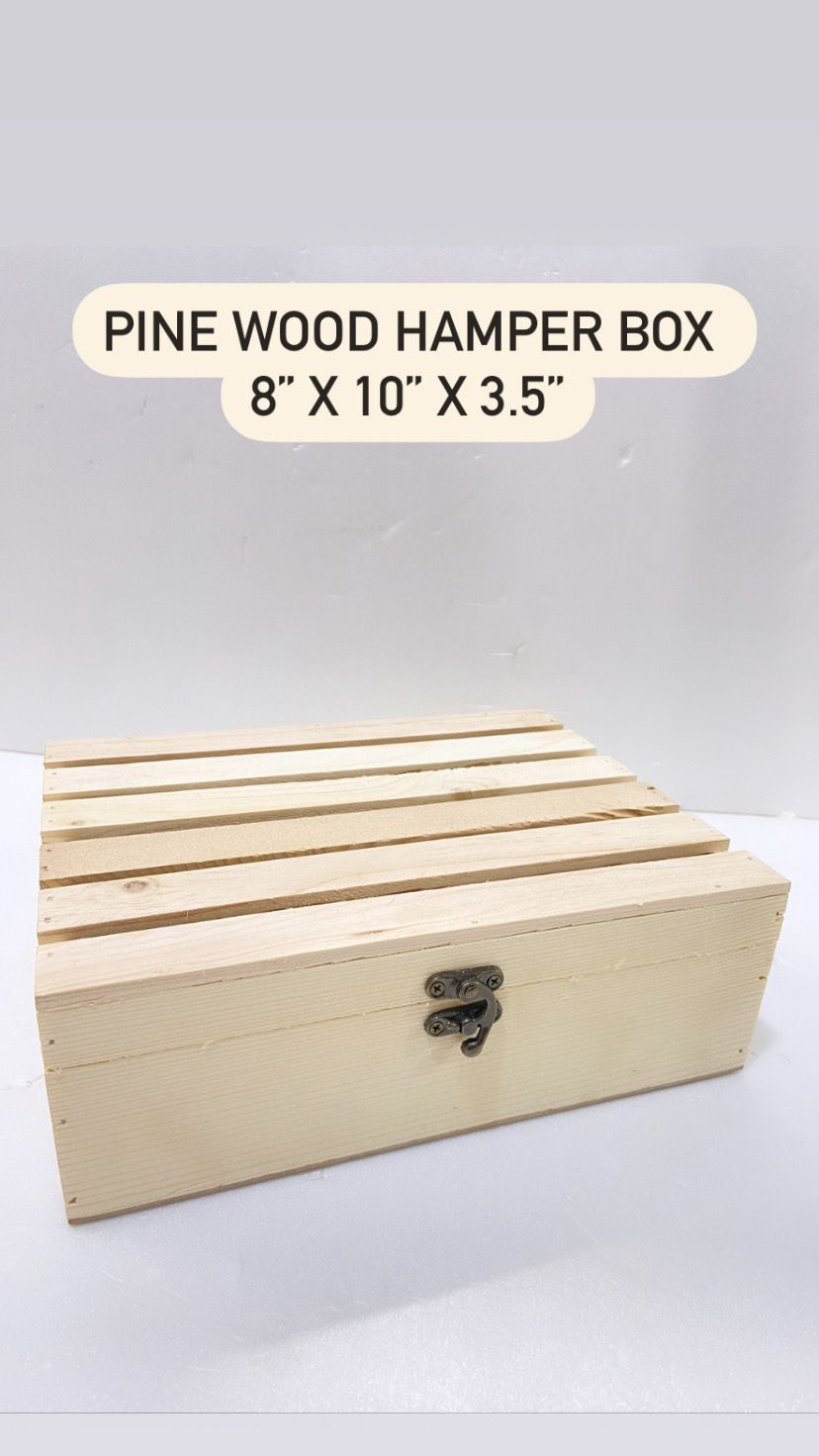 Pine Wood Hamper Box