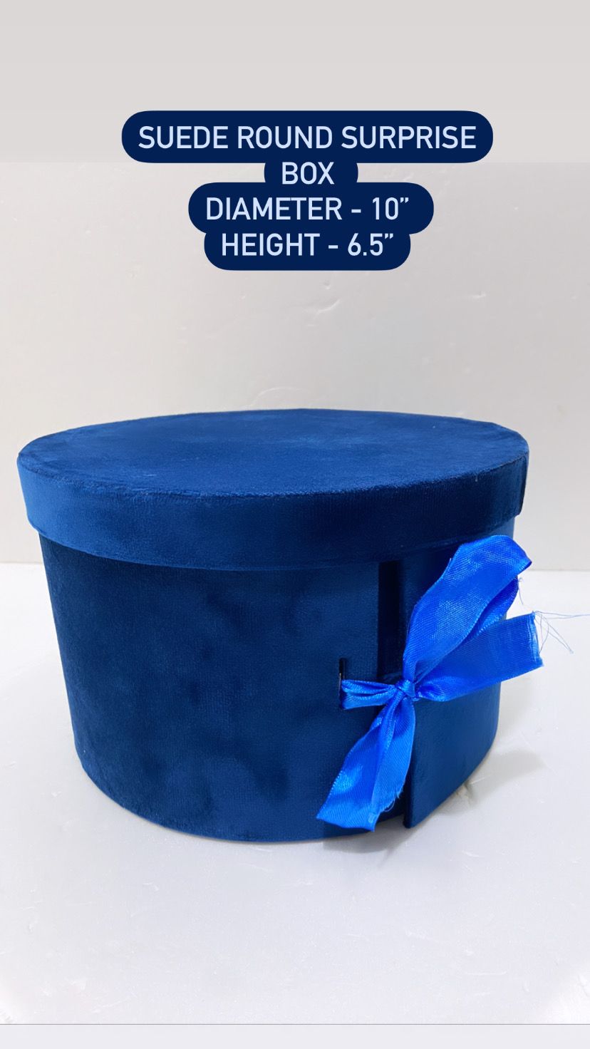 Suede Round Surprise Box