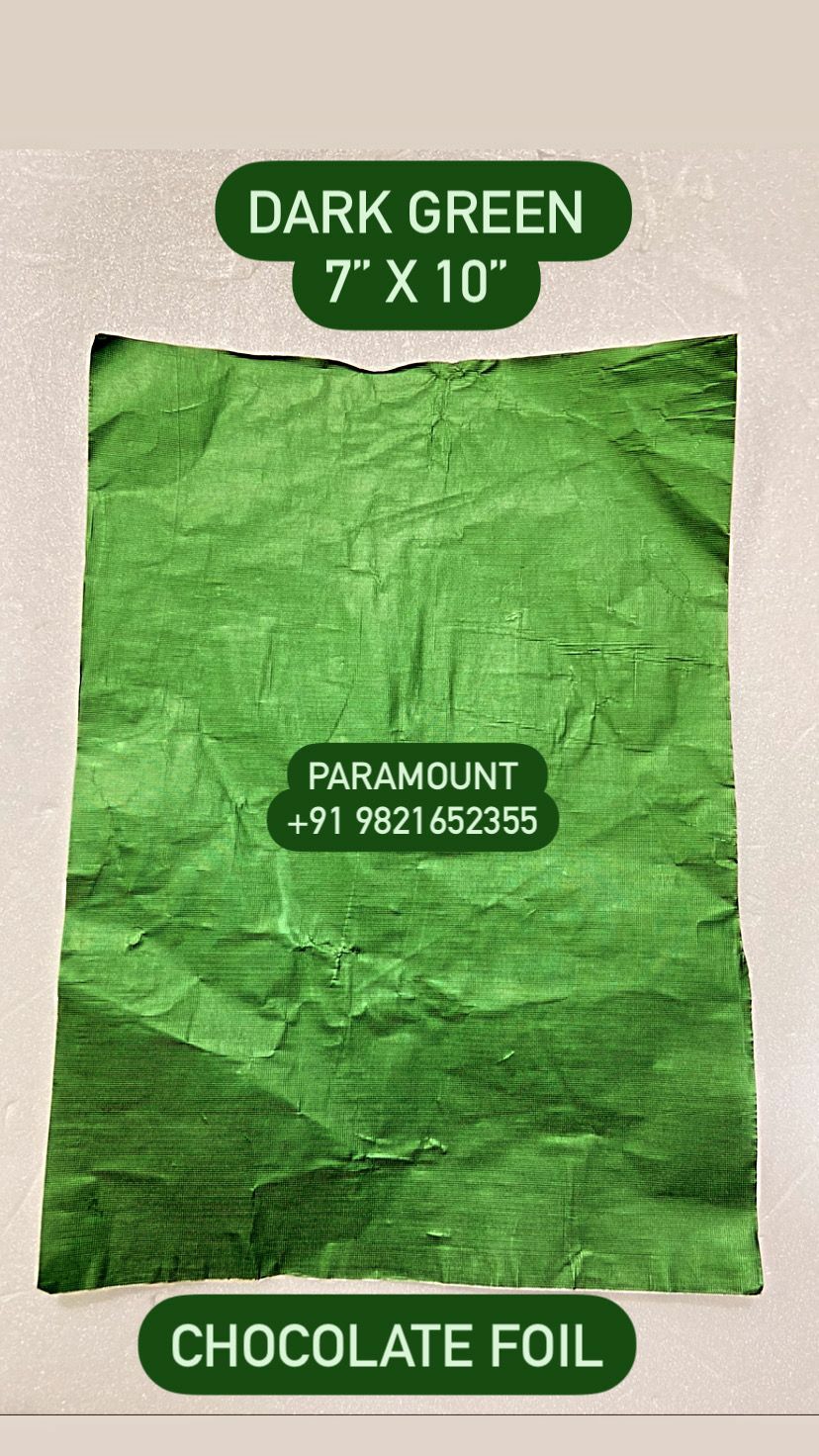 Dark Green Chocolate Foil