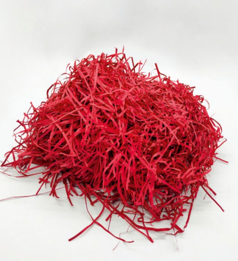 Red Paper Shredded Filler