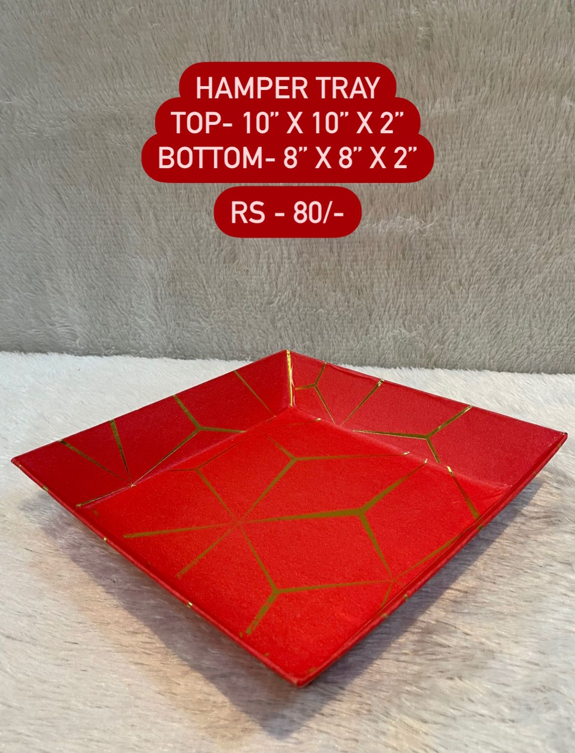 Red Hamper Tray