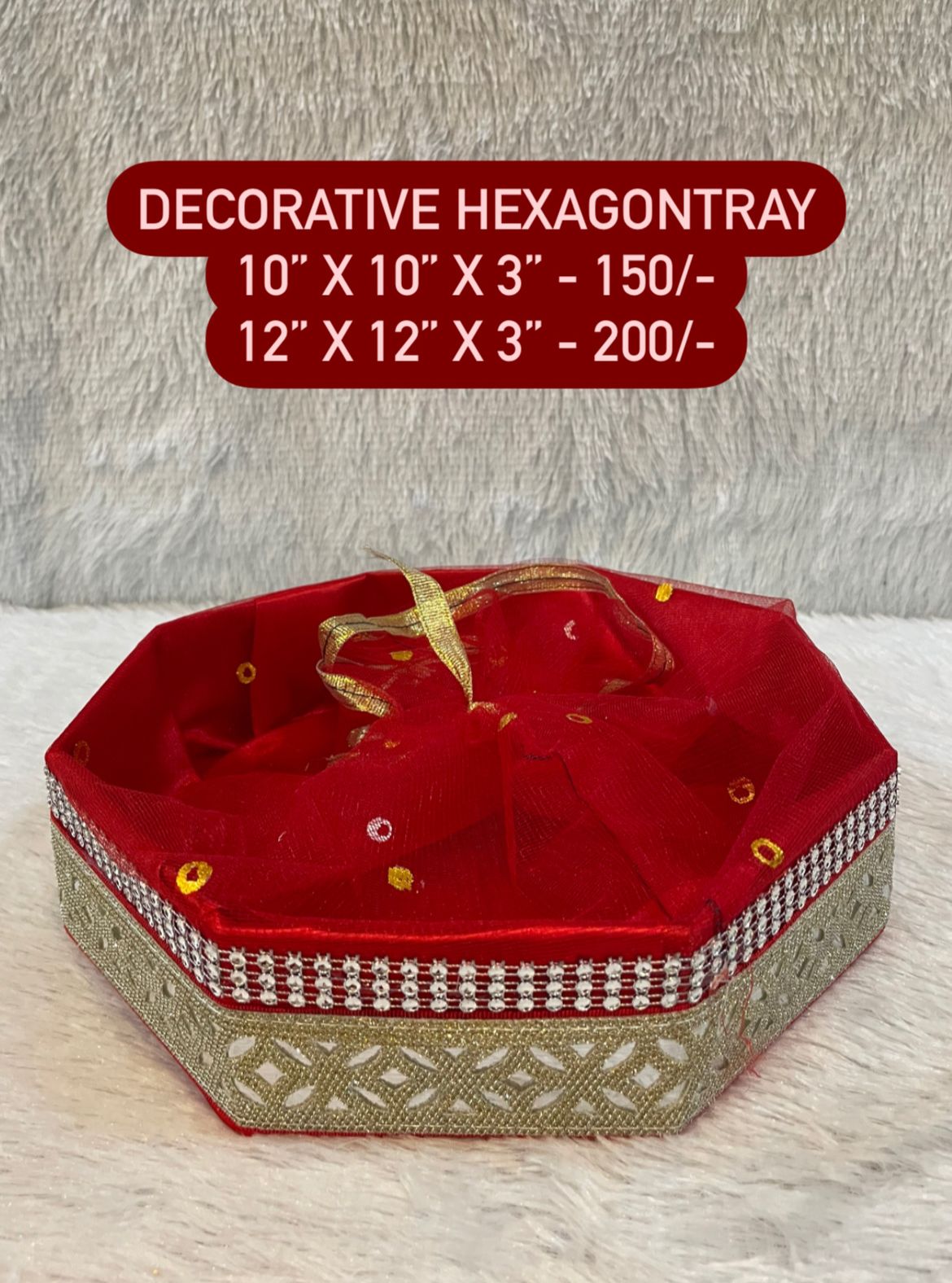 Decorative Hexagon Tray
