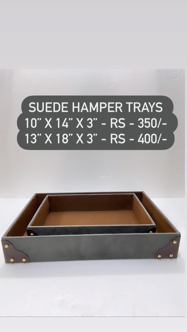 Suede Hamper Tray