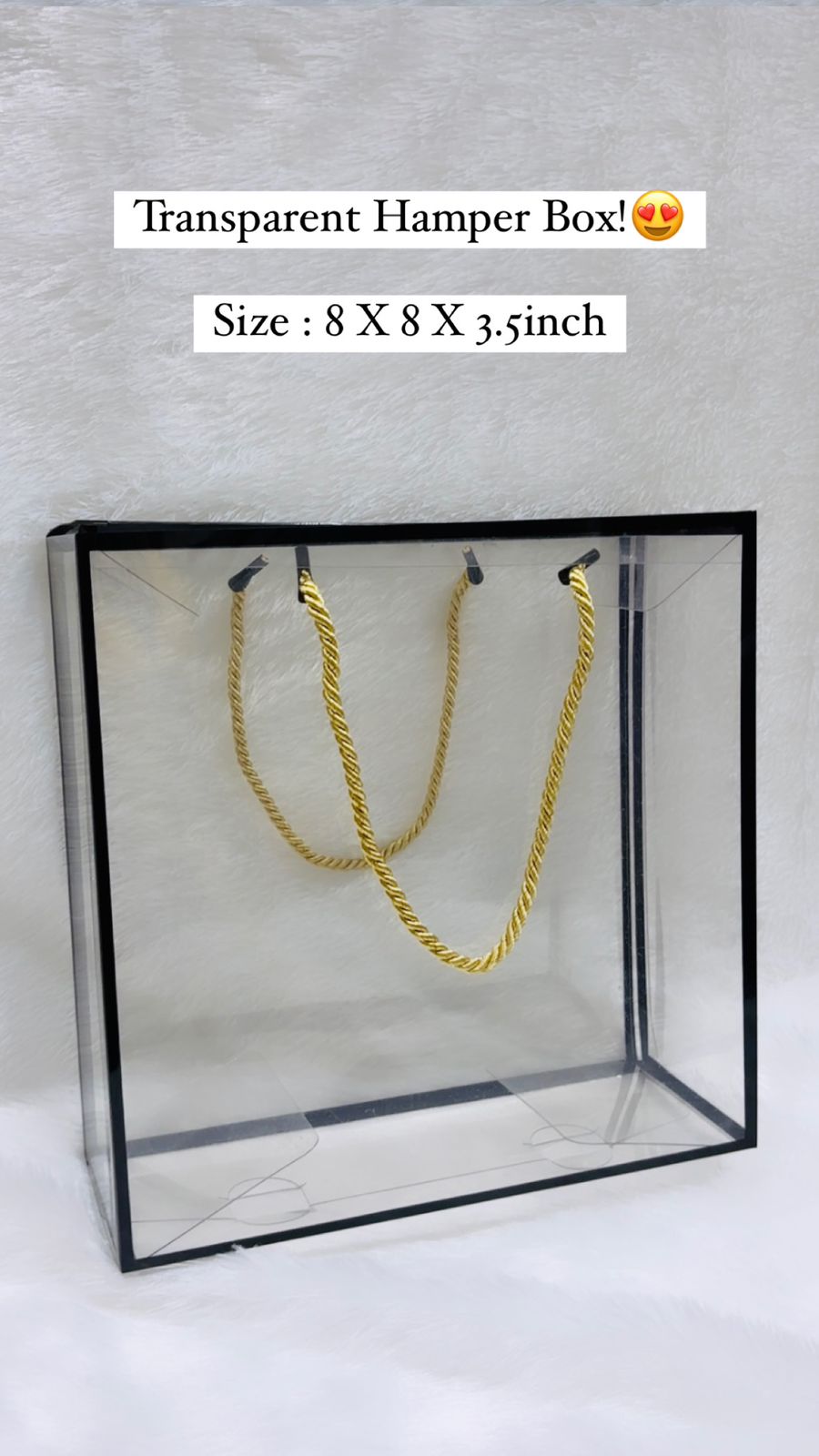 Transparent Hamper Box