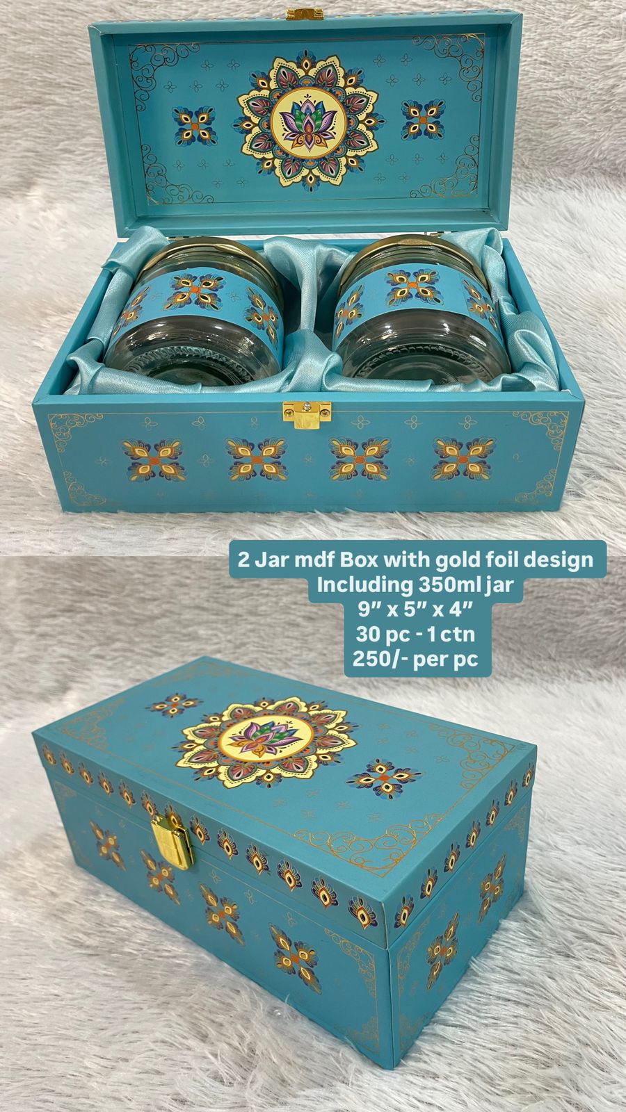 2 Jar MDF Gift Box