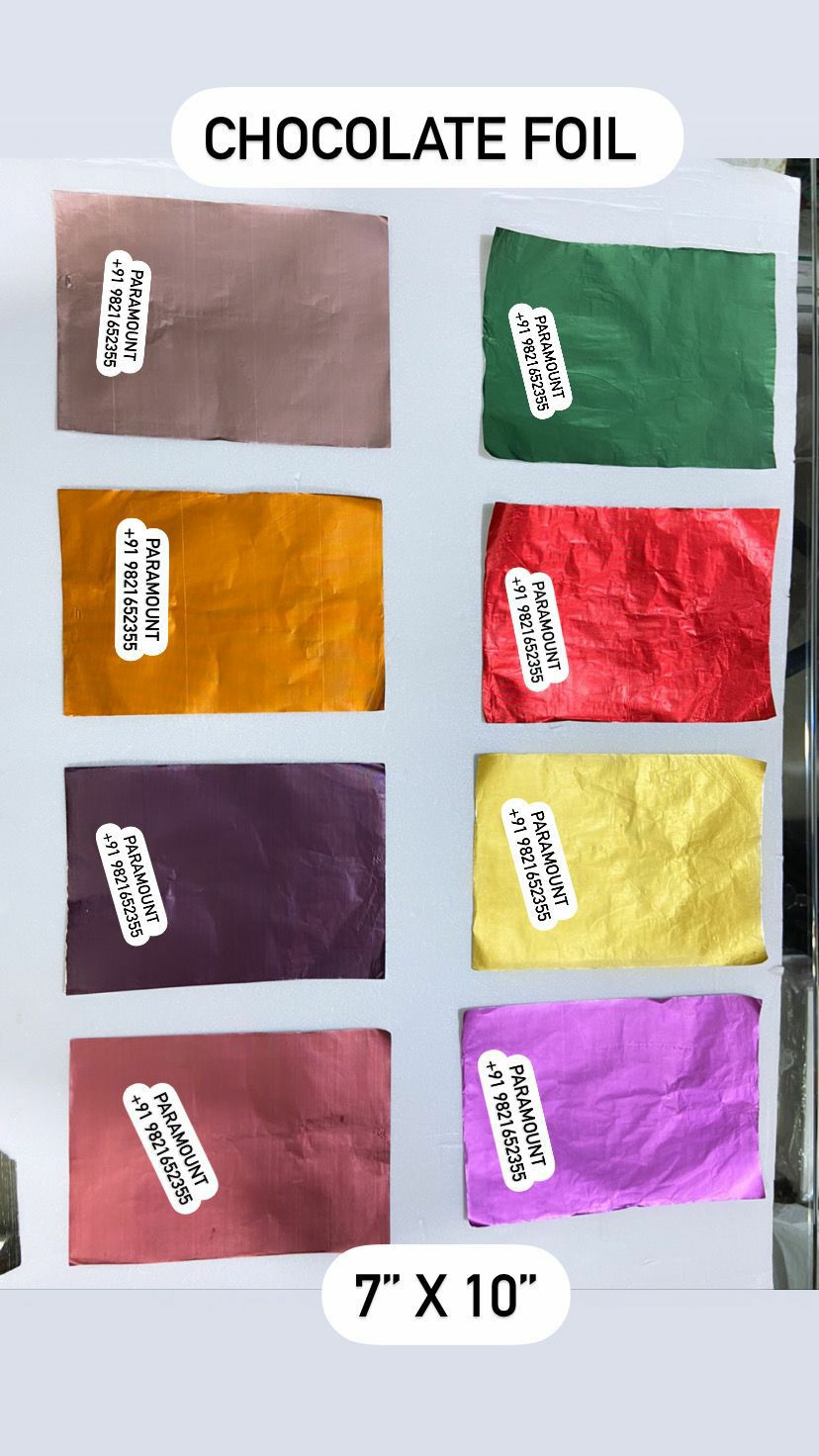 Colored Chocolate Wrapping Foil