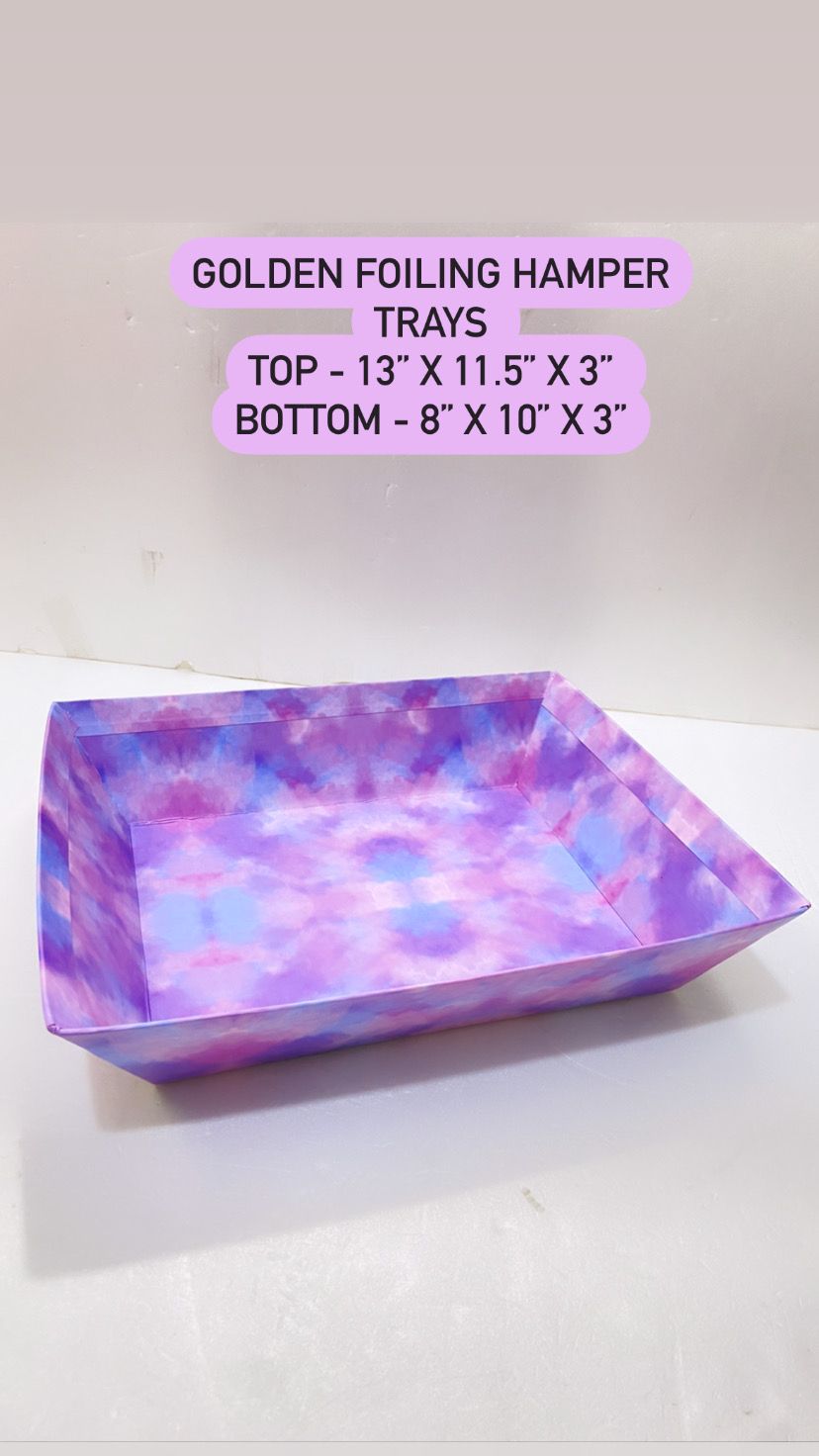 Golden Foiling Hamper Tray