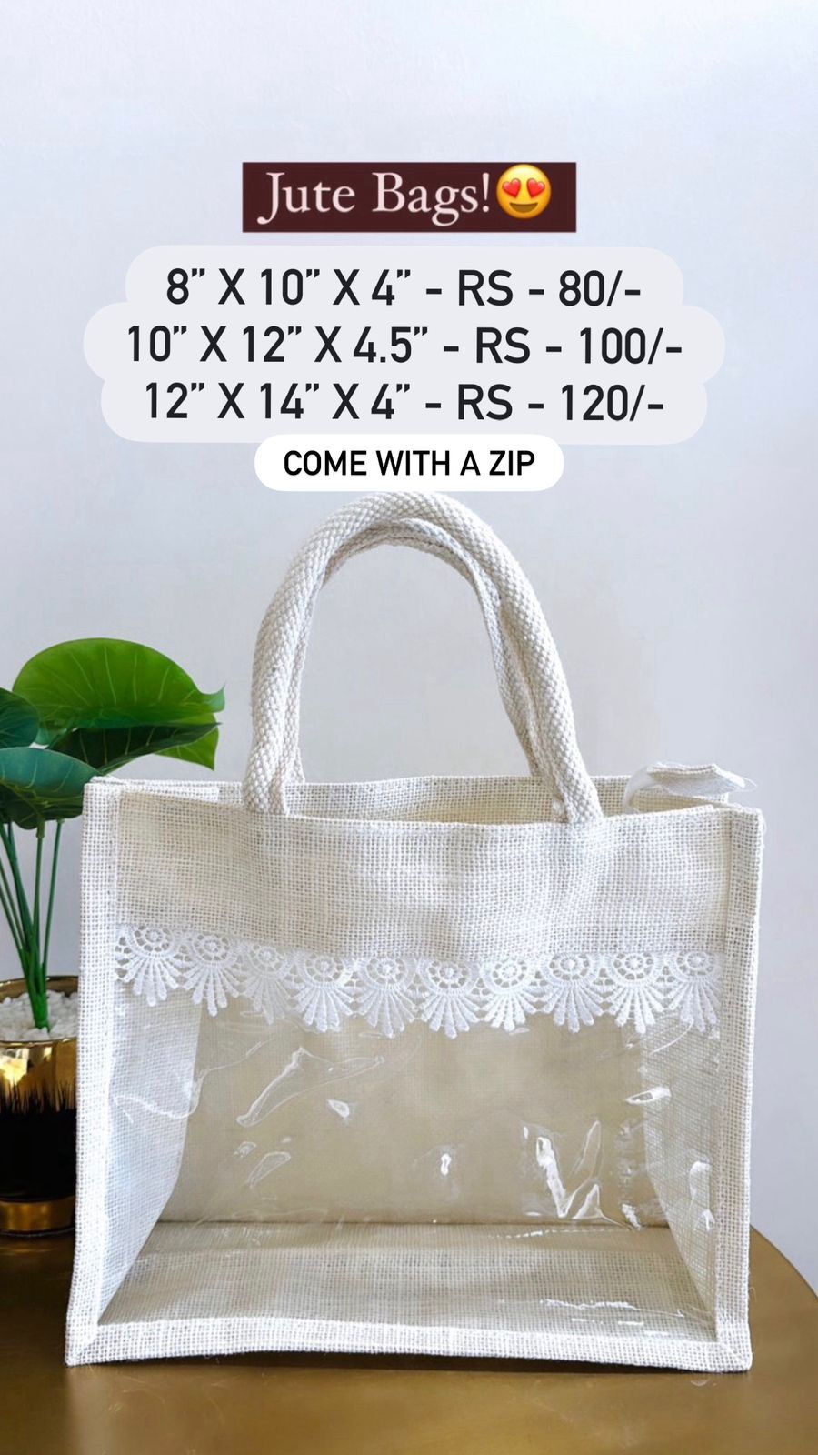 Transparent Jute Bag