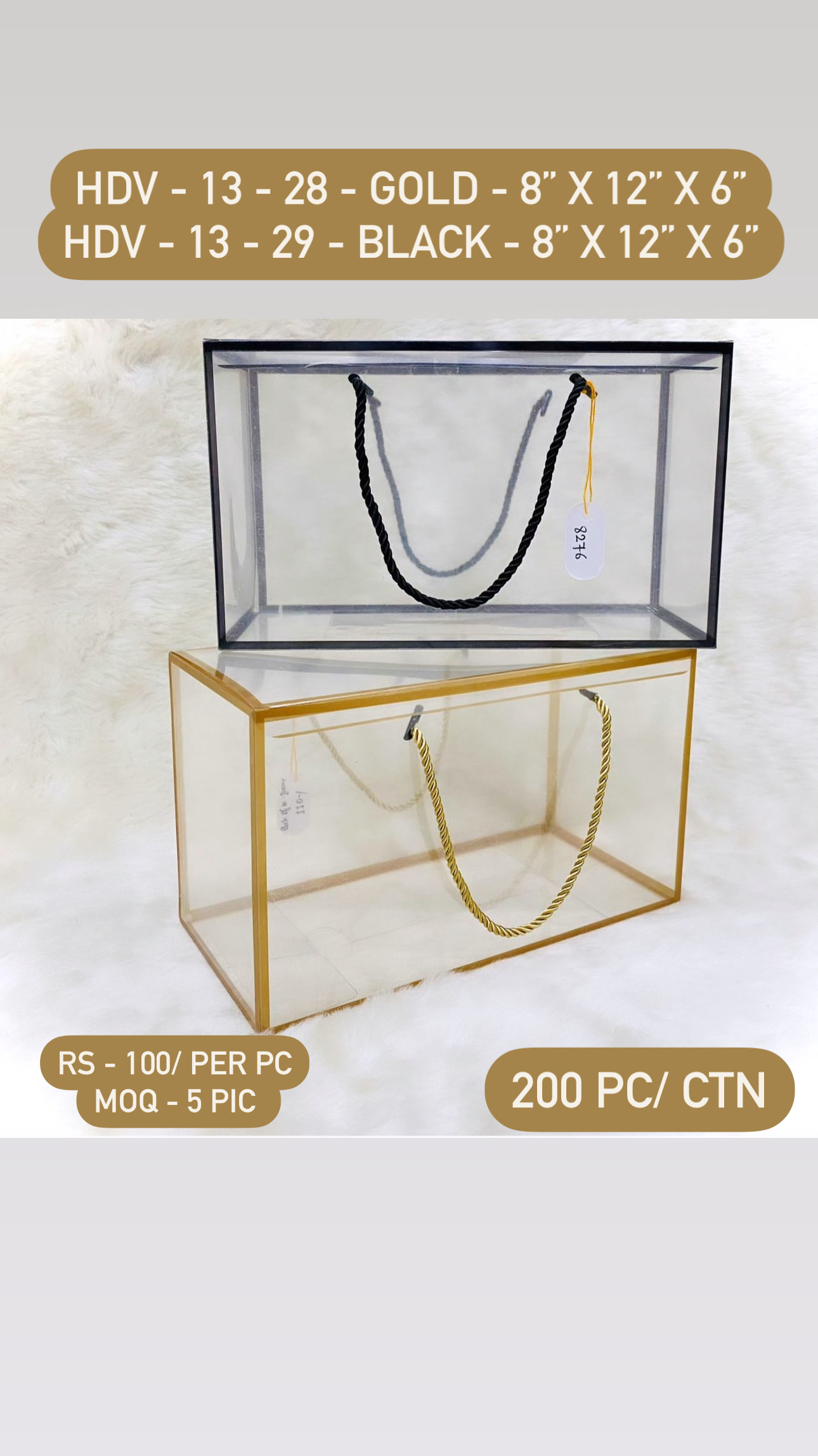 Clear Box with Handle
