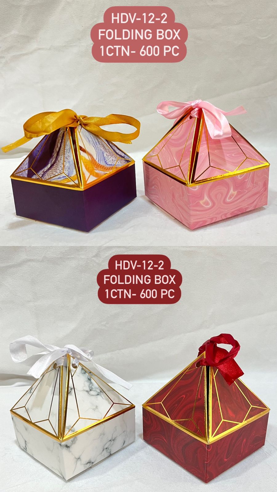 Pyramid Folding Gift Box