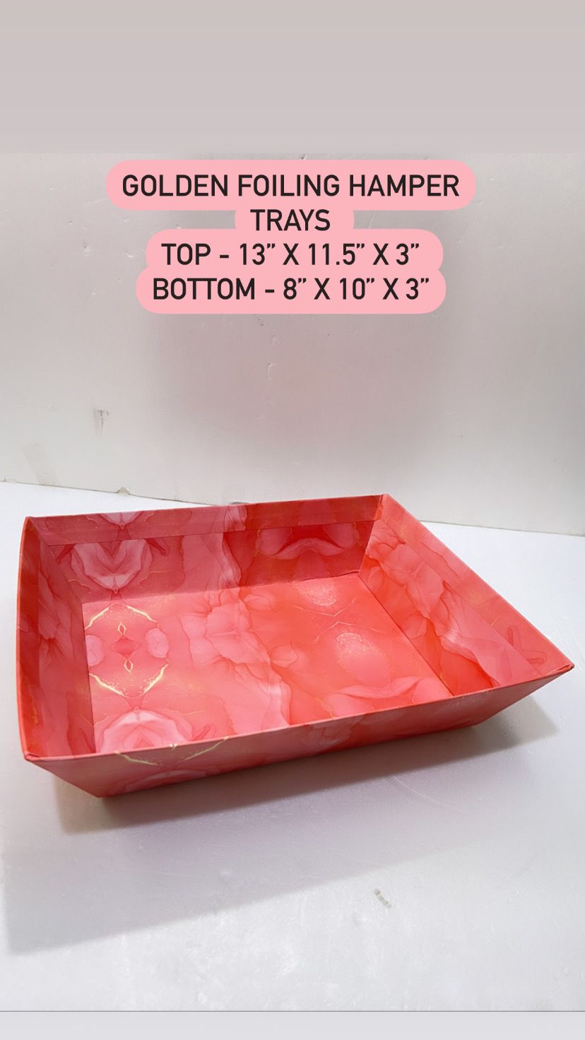 Golden Foiling Hamper Tray