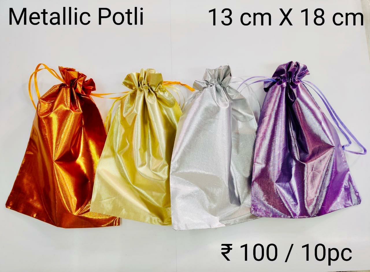 Metallic Potli Bags