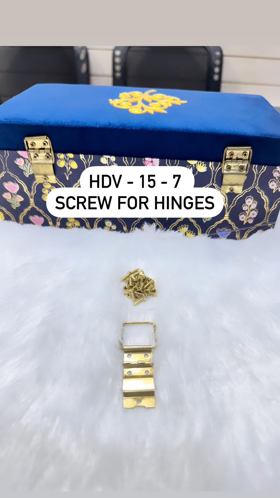 Decorative Brass Hinge Set