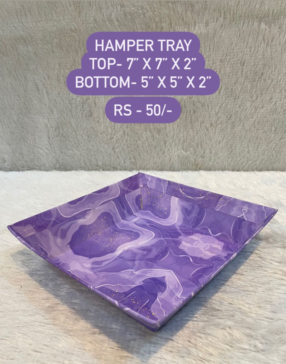 Purple Hamper Tray