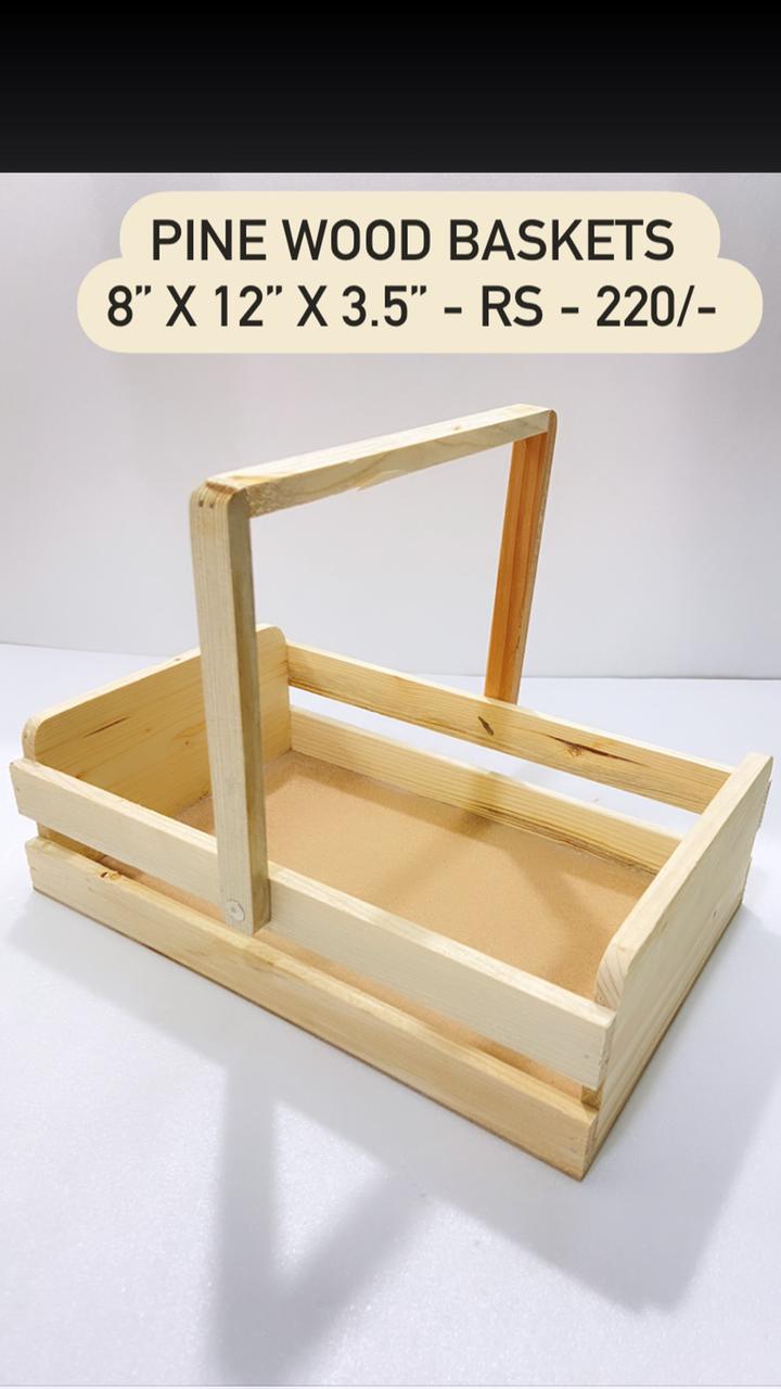 Pine Wood Basket