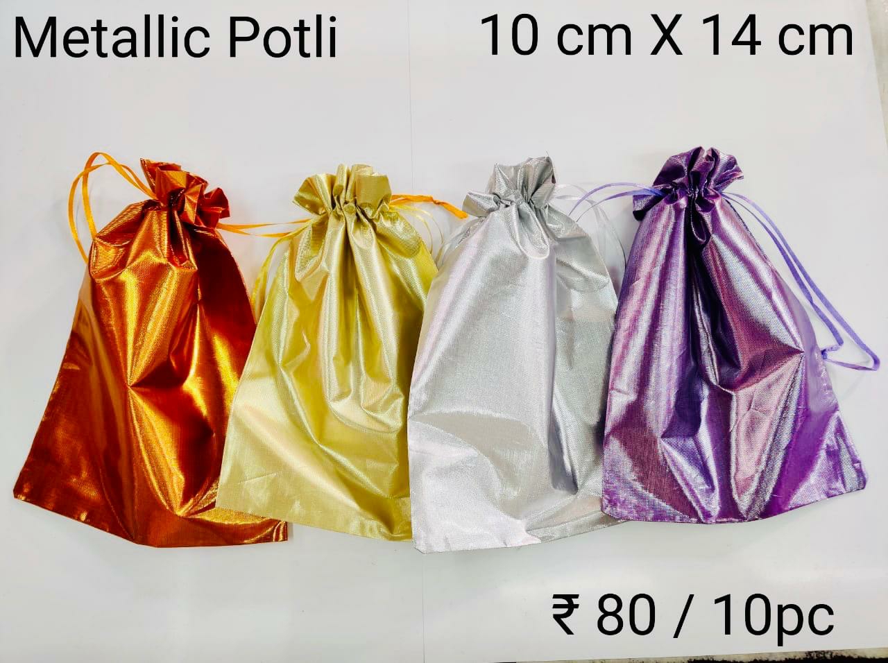 Metallic Potli Bags